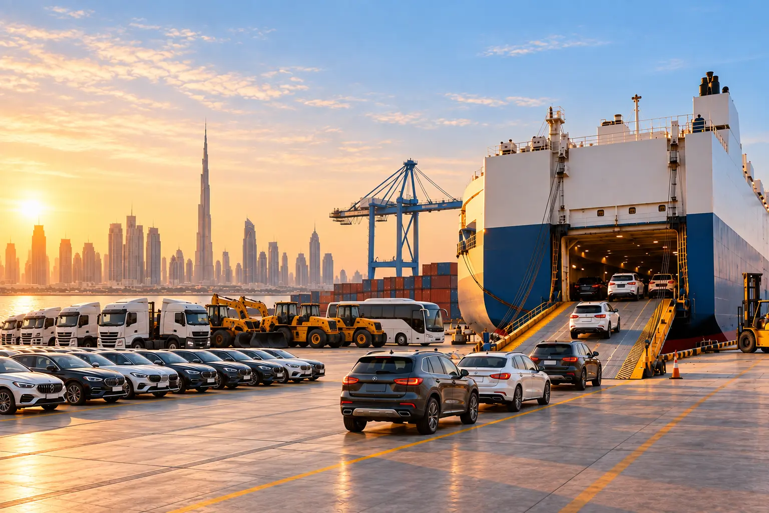 Vehicle shipping from Dubai to Africa